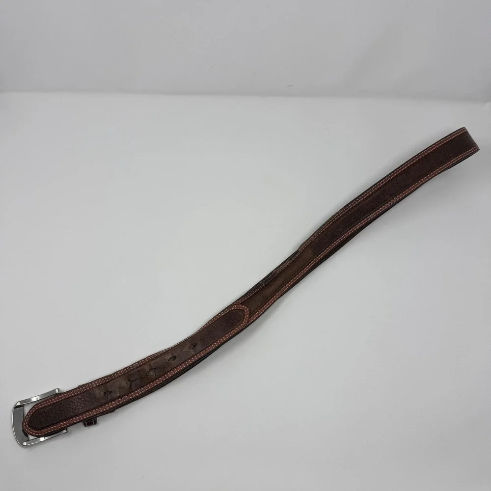 Ariat Men's Size 46 Brown Genuine Leather Belt Western Cowboy‎ FLAWS Workwear